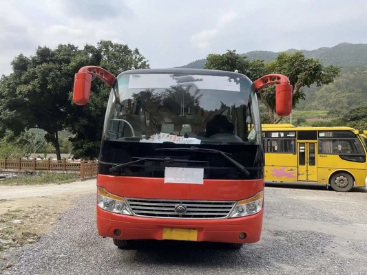 Janela de deslizamento externo Front Engine Used Yutong Bus da porta de balanço dos assentos do ônibus 30 da segunda mão ZK6752D