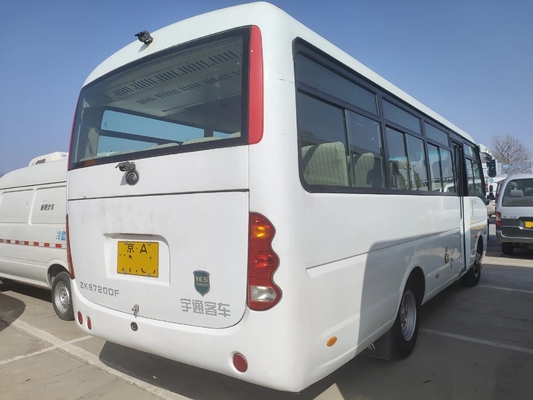 Os assentos curtos usados Front Engine Sliding Window da porta de dobradura 26 do ônibus 7 medidores entregam em segundo jovens Tong Bus ZK6720D