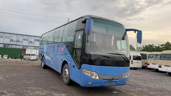 O condicionador de ar azul da cor do motor de Yuchai da disposição dos assentos dos assentos 2+3 do Microbus 60 da segunda mão usou Tong Bus novo ZK6107