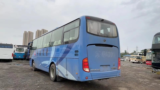 O condicionador de ar azul da cor do motor de Yuchai da disposição dos assentos dos assentos 2+3 do Microbus 60 da segunda mão usou Tong Bus novo ZK6107
