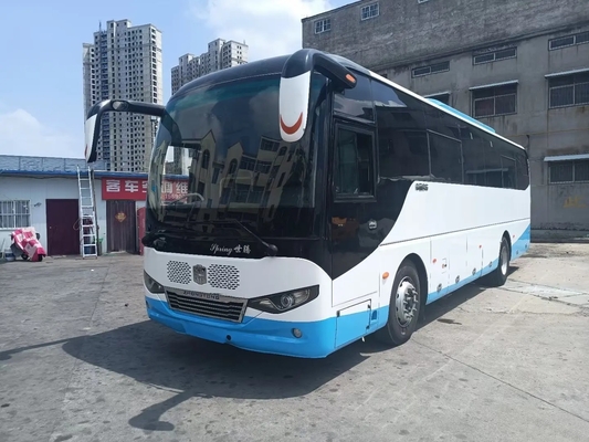 Ônibus usado Front Engine da igreja 6 assentos da mola de lâmina 45 dos cilindros 220hp com condicionador de ar Zhongtong LCK6108D