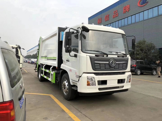 Caminhões diesel usados 8 medidores de compressor longo RHD da recusa de Dongfeng da capacidade de carga do ³ 10m