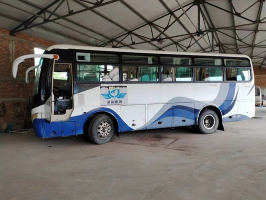 A camioneta expresso usada Front Engine 41 assenta minibus ZK6892D de Yutong da mola de lâmina do condicionador de ar da janela de deslizamento o ò