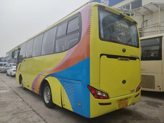 Mini Coach usado janela da selagem do compartimento de bagagem da porta de 2015 assentos do ano 33 ônibus XMQ6802 de Kinglong da mão da única ò
