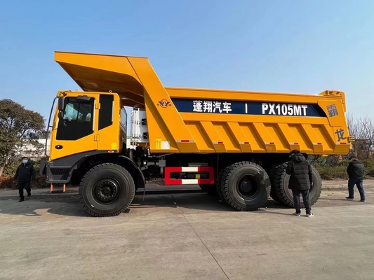Da movimentação completa RÁPIDA do motor 530hp 6×6 de Weichai da caixa de engrenagens do caminhão basculante PX95 táxi reversível de mineração do offset do Largo-corpo
