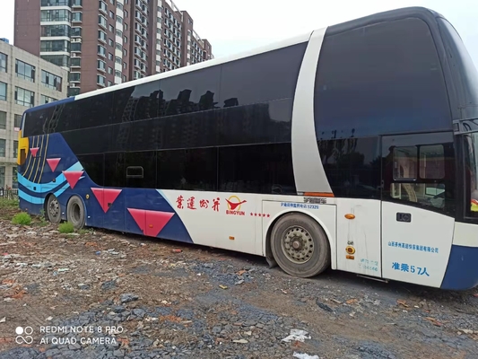 68 lugares duplo eixo autocarros de luxo usados Yutong ZK6146 Weichai Motor 400 hp