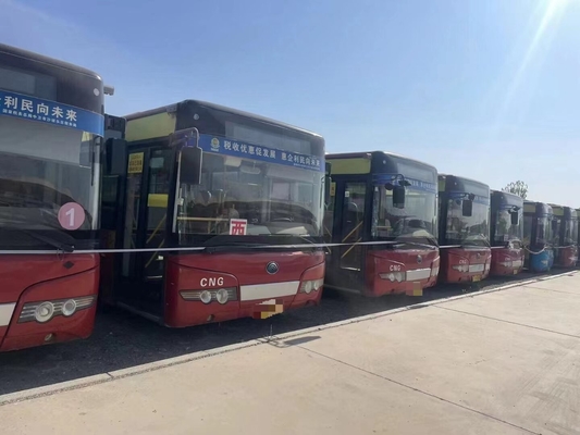 49 lugares Autobus urbano usado 100 passageiros Yutong Zk6125 Cng Motor de duas portas