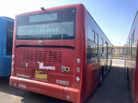 49 lugares Autobus urbano usado 100 passageiros Yutong Zk6125 Cng Motor de duas portas