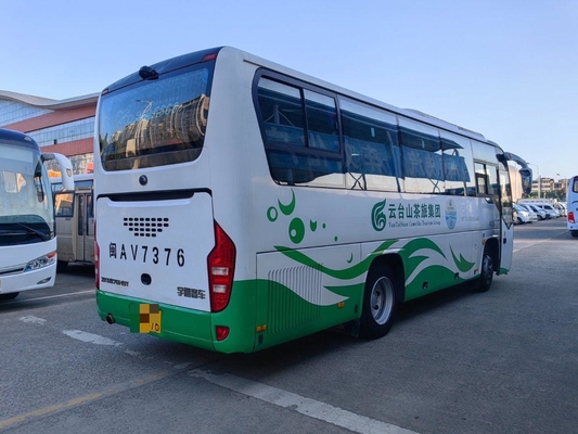 Ônibus de segunda mão 2017 Ano Yutong Ônibus ZK6876 de porta única 38 lugares Spring Leaf LHD