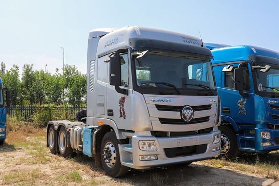 Cabeça de trator usada Motor Commins 6x4 Unidade de trator Foton Auman Prata Euro 6 Emissão Transportes de longa distância