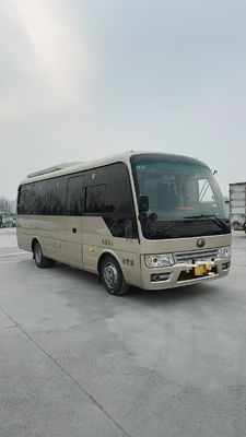 Médio tamanho ZK6792D51 ônibus usado 25 lugares de capacidade caixa de velocidades de 6 velocidades extensão afundada bagageira traseira