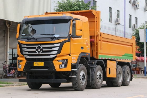 Camião Basculante Usado na África DAYUN N8V 8*4 Modo de Condução 350hp  Camião Basculante de Construção Usado Com Baixa Quilometragem