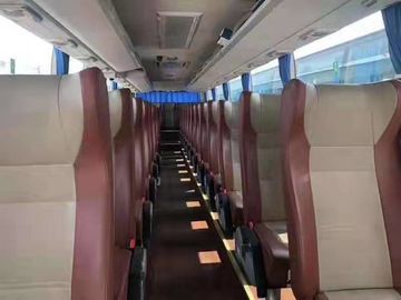 Yutong 6122 55 dos assentos segundos da mão do treinador séries do diesel LHD do ônibus assentos luxuosos de uma cor branca de 2017 anos com porta automática