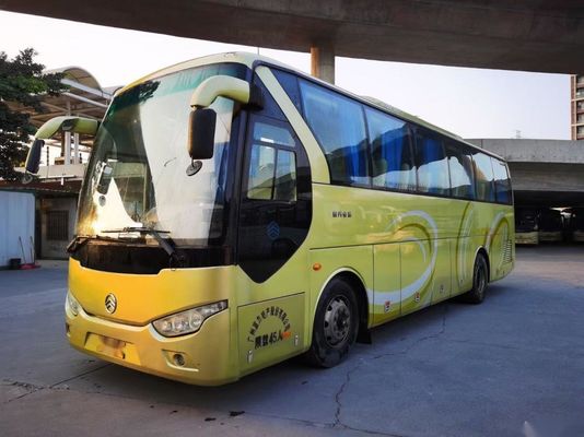 As boas condições usadas de Bus Left Steering do treinador com assentos XML6102 45 modelo do Euro III da C.A. usaram Dragon Bus dourado