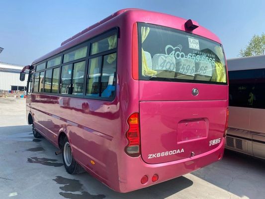 Yutong usado transporta os assentos modelo o chassi de aço usado Front Engine Left Steering do Euro IV do ônibus do passageiro ZK6660 24