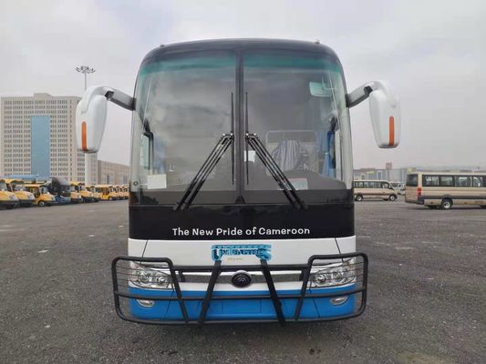Ônibus brandnew ZK6122H9 de Yutong com cor branca de 55 assentos no motor traseiro da promoção