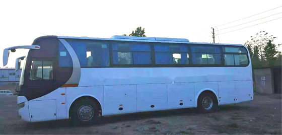 O chassi de aço usado assentos usado do ônibus de excursão do ônibus ZK6110 51 de Yutong saiu de portas dobro de direção