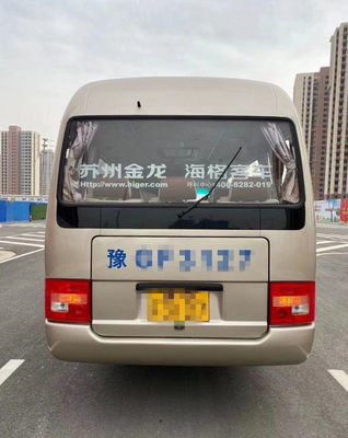 2015 o ônibus mais alto usado da pousa-copos do ano 10 assentos, usou Mini Bus Coaster Bus 86kw com assentos luxuosos para o negócio