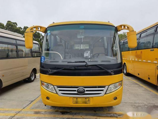 Direção esquerda usada de Front Engine Euro III de aço do chassi do ônibus de excursão dos assentos do ônibus 29 de Yutong