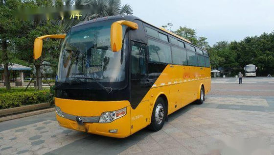 Os assentos usados do ônibus ZK6107 49 de Yutong sairam chassi de direção Yuchai da bolsa a ar do motor traseiro baixo quilômetro