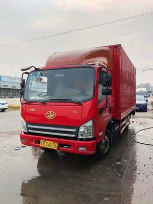 Mão usada de FAW Van Cargo Truck 140HP 5.2M Big Capacity 4x2 segundo 2018 anos