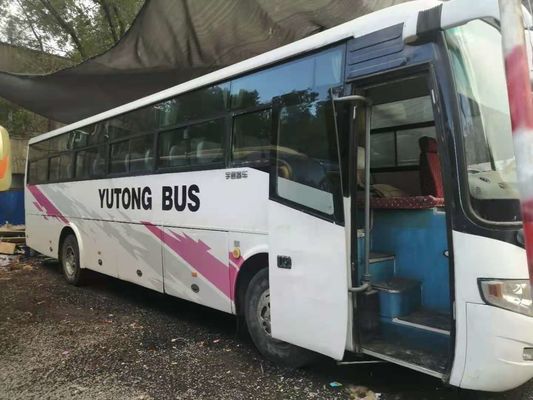 54 assentos 2010 anos usaram o motorista diesel Steering No Accident do ônibus ZK6112D Front Engine LHD de Yutong