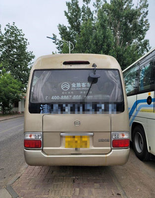 2015 anos 22 Dragon Coaster Bus dourado usado assentos, usaram Mini Bus Coaster Bus 86kw com assentos luxuosos