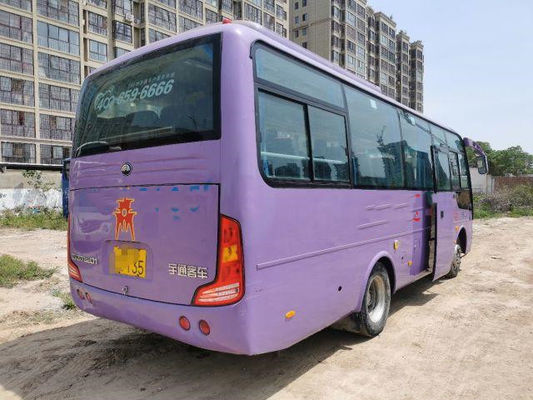 Quilômetro usado do Euro IV diesel de Front Engine Used Mini Bus dos assentos do ônibus ZK6752 30 de Yutong baixo