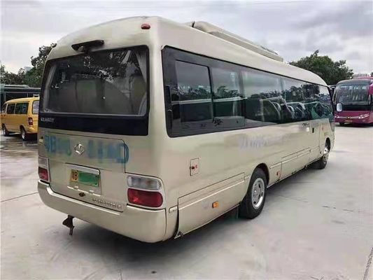 31 assentos ônibus usado 2016 anos da pousa-copos de Feiyan usaram a direção elétrica da mão esquerda do motor de Mini Bus Coaster Bus With