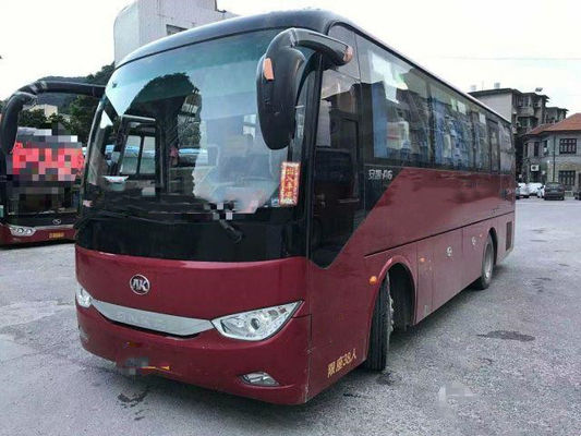 Ônibus usado baixo quilômetro usado tipo do passageiro do motor de Yuchai do chassi da bolsa a ar dos assentos do ônibus de excursão HFF6909 de Ankai 38 para África