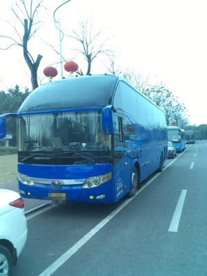 54 ônibus usado assentos de Bus Used Yutong ZK6127 do treinador motor diesel de 2016 anos nas boas condições
