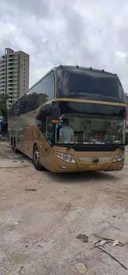 65 assentos 2010 anos usaram a direção dobro do eixo LHD do motor diesel do ônibus ZK6147D de Yutong