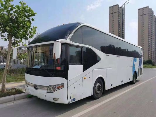 Chassi de aço usado da única porta do ônibus ZK6127 da mão de segundo do motor da parte traseira de Weichai dos assentos do ônibus 55 de Yutong