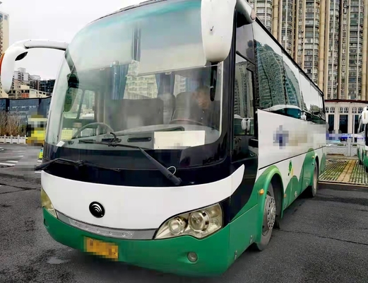 Motor Sightseeing de Yuchai do ônibus da pousa-copos da movimentação da mão esquerda dos assentos de Yutong Mini Bus 35 do ônibus ZK6908