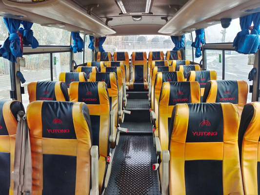 O ônibus público branco diesel usado ano usado do tipo ZK6761 em 2017 LHD de Yutong usou ônibus dos assentos do EURO V 29 do motor de Yuchai
