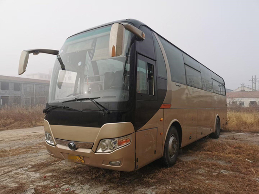 Ônibus de excursão de aço usado LHD/RHD do chassi ZK6110 do ônibus 49seats Yuchai 280hp de Yutong