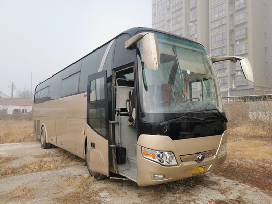 Ônibus de excursão de aço usado LHD/RHD do chassi ZK6110 do ônibus 49seats Yuchai 280hp de Yutong