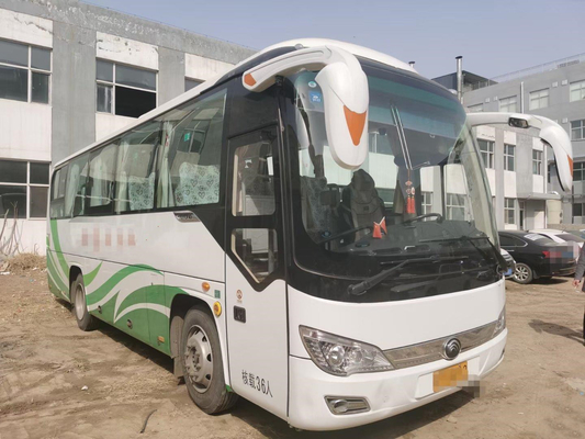 Direção do direito do transporte do ônibus do ônibus 36seats Yutong da segundo mão de Bus Luxury Zk 6876 do treinador